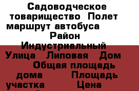 Садоводческое товарищество “Полет“, маршрут автобуса № 113  › Район ­ Индустриальный › Улица ­ Липовая › Дом ­ 2 › Общая площадь дома ­ 38 › Площадь участка ­ 930 › Цена ­ 430 000 - Алтайский край, Барнаул г. Недвижимость » Дома, коттеджи, дачи продажа   